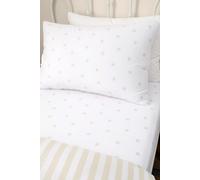 Bianca Mini Star & Stripes Cotton Fitted Sheet Natural - Double - Natural