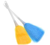 Mini Static Duster With Soft Feather Fluffy Microfiber Delicate Washable Kitchen Duster Mini Dusting Wand Brush For Cleaning Car Keyboard Computer Or Laptop Screen (2, Blue)