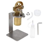 Mini Steam Engine Desktop Mechanical Stirling Engine Model Physical Science Experiment Education Toy for Kids Students Teachers Science Enthusiasts Iron Material 316g 12x6cm