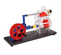 Mini Steam Engine Model Kit with Transparent Design and Adjustable Airflow for Mechanical Enthusiasts and DIY Lovers