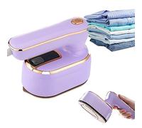 Mini Steam Iron, 1000W Foldable Handheld Travel Steam Iron, Ceramic Nonstick Soleplate, Fast Heat Up, Portable Steamer Iron for Home and Travel