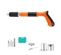 Mini Steel Nail Gun Cement Wall Fixer Nailing Manual Rivet Tool Fastener Tools Portable Shooting Machine Strong Penetration(Package 1)