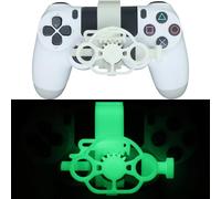 Mini Steering Wheel for PS4 Game Controller 3D Printing Driving Simulator Auxiliary Replacement Lightweight Handle Racing Wheel Accessories Experience Gaming Fun (Luminous Green)