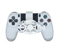 Mini Steering Wheel for PS4 Game Controller 3D Printing Driving Simulator Auxiliary Replacement Lightweight Handle Racing Wheel Accessories Experience Gaming Fun (White)