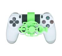 Mini Steering Wheel for PS4 Game Controller 3D Printing Driving Simulator Auxiliary Replacement Lightweight Handle Racing Wheel Accessories Experience Gaming Fun (Green)
