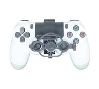 Mini Steering Wheel for PS4 Game Controller 3D Printing Driving Simulator Auxiliary Replacement Lightweight Handle Racing Wheel Accessories Experience Gaming Fun (Gray)