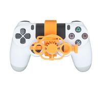 Mini Steering Wheel for PS4 Game Controller 3D Printing Driving Simulator Auxiliary Replacement Lightweight Handle Racing Wheel Accessories Experience Gaming Fun (Tempered)