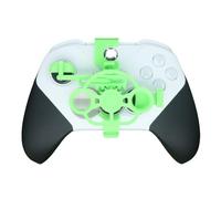 Mini Steering Wheel for Xbox Racing Game Controller Driving Simulator 3D Printing Steering Wheel for Xbox Series Elite2 Auxiliary Racing Wheel Accessories (Green)