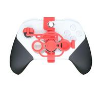 Mini Steering Wheel for Xbox Racing Game Controller Driving Simulator 3D Printing Steering Wheel for Xbox Series Elite2 Auxiliary Racing Wheel Accessories (Red)