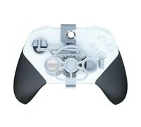 Mini Steering Wheel for Xbox Racing Game Controller Driving Simulator 3D Printing Steering Wheel for Xbox Series Elite2 Auxiliary Racing Wheel Accessories (Silver)