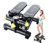 Mini Stepper, 2 in 1 Stepper with Adjustable Resistance, Stepper with Display, Body Sculpture Lateral Twist Stepper, Min
