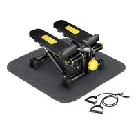 Mini Stepper Exercise Machine,Portable Twist Stair Stepper with Resistance Bands for Home Workout,Up Down Stair Climber for Leg Arm Full Body Cardio Trainer(A,1)