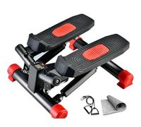 Mini Stepper Exercise Machine with Resistance Bands, Full Body Workout Equipment for Legs, Arms & Core Training, Compact Step Exerciser for Home Gym