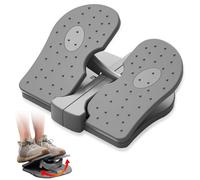 Mini Stepper Exercise Trainer, 23.5x21.5x11.5cm Foot Stepper Machine Foldable Portable Under Desk Exerciser Foot Pedal for Home Office Use(Grey)