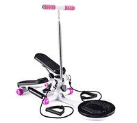 Mini Stepper,Fitness Stair Stepper with Armrest - Portable Twist Stair Stepping Legs Arms Trainer, Adjustable Resistance