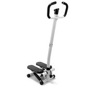 Mini Stepper Machine for Home Use | Hydraulic Silent Elliptical Trainer | Multi-Function Pull Rope Fitness Equipment | 5.8kg Compact Aerobic Stepper(Black habdle,0)