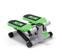 Mini Stepper Machine for Home Use | Hydraulic Silent Elliptical Trainer | Multi-Function Pull Rope Fitness Equipment | 5.8kg Compact Aerobic Stepper(Green,Band+pad)