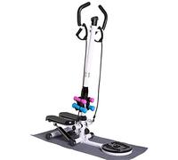Mini-Stepper Swing Stepper Twist Stepper Step Machine with Handle Bar and LCD Monitor Home Silent Mountaineering Fitness