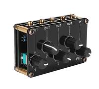 Mini Stereo 4 Channel Line Mixer, Visual Peripheral Accessories Low Noise Professional Mixer for Mixing Instrument CD Player