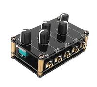 Mini Stereo 4, Low Noise Professional Channel Passive Mixer Line Mixer Passive for Mixing Instrument CD Player