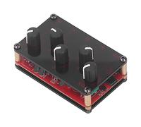 Mini Stereo Mixer, 100-240V Compact Metal Mixer for Small Clubs (UK Plug)