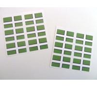 Mini Sticker Pack, 33x20mm Rectangle, Self-Stick Devon St Petroc Flag Labels, English County Stickers