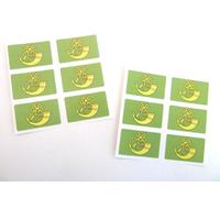Mini Sticker Pack, 33x20mm Rectangle, Self-Stick Huntingdonshire Flag Labels, Huntingdon English County Stickers