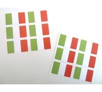 Mini Sticker Pack, 33x20mm Rectangle, Self-Stick Italy Labels, Italian Flag Stickers