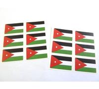 Mini Sticker Pack, 33x20mm Rectangle, Self-Stick Jordan Labels, Jordan Flag Stickers