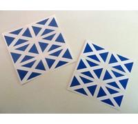 Mini Sticker Pack, 33x20mm Rectangle, Self-Stick Scotland Labels, St Andrew Flag Stickers