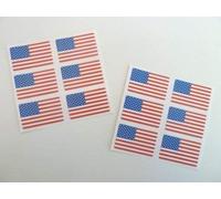 Mini Sticker Pack, 33x20mm Rectangle, Self-Stick USA Labels, United States of America Flag Stickers
