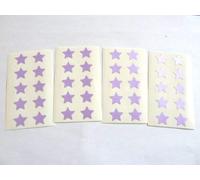 Mini Sticker Pack, Purple Star Shape Labels, 15mm Star, Self-Adhesive Paper Labels