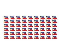Mini Sticker Pack Waving - 20x12mm - Self-Stick - Philippines - Self-Adhesive - Flag Decals - for Car, Office and Home - 54 Pieces