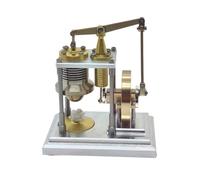 Mini Stirling Engine Model Kit, γ-Type Vertical Heat Engine, External Combustion Science Experiment Toy, Precision Metal Mechanical Engine, Physics Demonstration DeviceDesk Display Gift for Adults