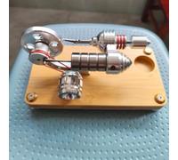 Mini Stirling Engine Model, Single-Cylinder External Combustion Engine