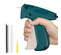Mini Stitch Gun for Clothes,Fine Stitch,Stitch Quick Clothing Fixer Sewing Quilting Hemming Quick Stitch Tagginn Gun Kits with 2 Needles,2500 Black & 2500 White 4.4mm Fastener(Green)