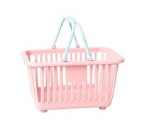 Mini Storage Bin, Portable Organizer With Handles, 13x16x8cm Tiny Desktop Basket, Compact Household Tidying Tool, Multi Purpose Versatile Crate, Suitable for Kids Toy Snack Storage