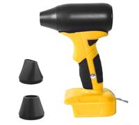 Mini Storm Fan Brushless For Turbo Fan 20V 160W 130000rpm for Dust Removal from Keyboards and Car Interior Compatible with Lithium Battery Use No Battery (yellow)