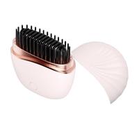 Mini Straightener Brush - Rechargeable Cordless Styling Device, Mini Straightener Comb Tool, Adjustable Heat Setting Accessory, Lightweight Beauty Gadget | Convenient Option for Travel Salon Home
