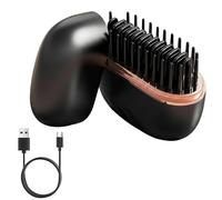 Mini Straightener Wireless for Travel, 3 Temperature Levels & Heating in 30 | Straightening brush and compact straightener small, wireless travel for quick styling on the go, for travel, women and men