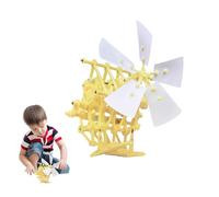 Mini Strandbeest Model Kit - DIY Assembly Wind Powered Walking Aid Mechanical Movement Toy Creative Technical Science Project Art Craft Teens He