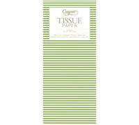 Mini Stripe Green Caspari Tissue Wrap 4 Sheets of 70 x 50 cm Luxury Tissue Wrapping Paper