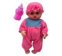 Mini Stroller for Dolls Life Like Toy: Blinking Eyes Bathable Girl Doll For Pretend Play Mc2 Dolls (B, 28X12CM)