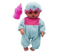 Mini Stroller for Dolls Life Like Toy: Blinking Eyes Bathable Girl Doll For Pretend Play Mc2 Dolls (C, 28X12CM)