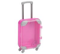 Mini Suitcase Realistic Rolling Mini Luggage Party Favor with Retractable Handle for Imaginative Play Travel Themed Events Doll Suitcase Mini Luggage Miniature Dollhouse Accessory Travel Case