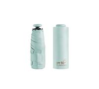 Mini Sun Travel UV Umbrella Anti UPF 50 Protection 99.9% Micro handle Coating Layer Fabric Compact/Lightweight Small Portable Backpack/Folding Purse Pocket Umbrella Rain/Blocking/Men Women Kids, Mint