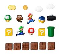 Mini Super Mario Brothers Refrigerator Magnets 3D Action Figures Fridge Message Magnets Funny Magnets for Whiteboard Locker Decorative Magnets for Office and Kitchen (20)