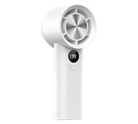 Mini Super Poten Fan - Manual Portable Fan | Mini Folding and Rechargeable | Cooling Fan with USB Charging | Digital Display for Men Women Girls