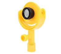 Mini Surveying Prism, Portable and Lightweight with Base Mount for Total Station, Durable ABS Material, Ideal for Construction Surveying in Tunnels and Mines (Yellow)