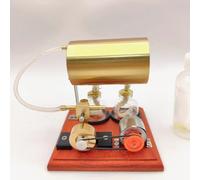 Mini Swing Type Steam Engine, Working Miniature Engine with Functional Mechanical Transmission System for Adults, Steam Collectors & Industrial Enthusiasts, Physics Experiment Set, Desktop Decor